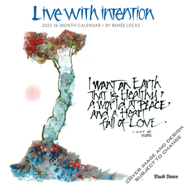 Live With Intention 2022 Square Wall Calendar By Brush Dance Brush Dance