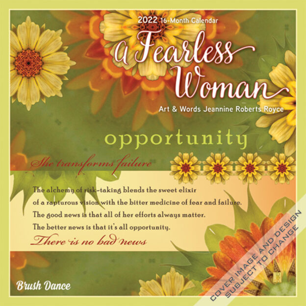 A Fearless Woman 2022 Mini Wall Calendar By Brush Dance Brush Dance